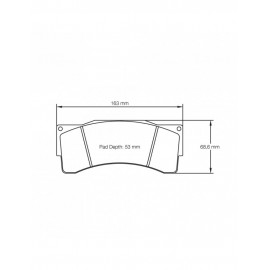 Plaquettes de frein Pagid rodées S8222 RSL1,RSL2