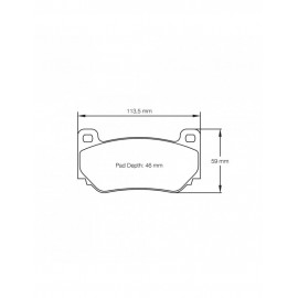 Plaquettes de frein Pagid S4349 RS14,RS42