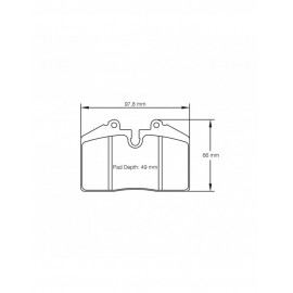 Plaquettes de frein Pagid S1203 RS14,RS42,RS44