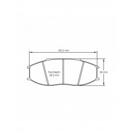 Plaquettes de frein Pagid rodées S8092 RSL1,RSL2