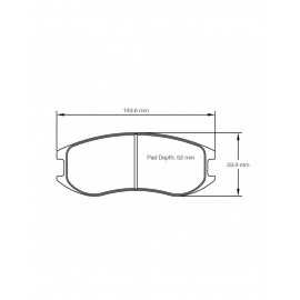 Plaquettes de frein Pagid rodées S8251 RSL1,RSL2