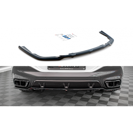 MAXTON Central Arriere Splitter (avec une barre verticale) V.1 BMW X6 M-Pack G06