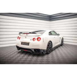 MAXTON Central Arriere Splitter + Flaps Nissan GTR R35 Facelift