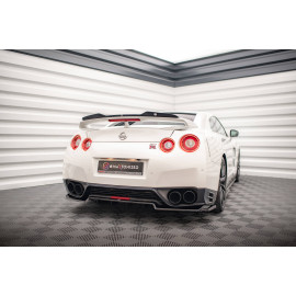 MAXTON Central Arriere Splitter (avec une barre verticale) Nissan GTR R35 Facelift