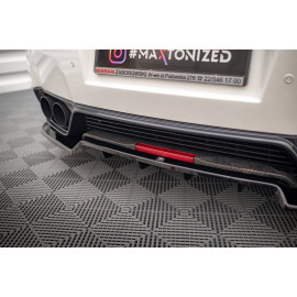 MAXTON Central Arriere Splitter (avec une barre verticale) Nissan GTR R35 Facelift