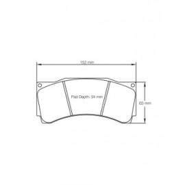 Plaquettes de frein Pagid S1539 RST1,RST2,RST3,RST5