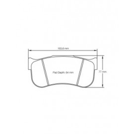 Plaquettes de frein Pagid rodées S8100 RSL1,RSL19,RSL29