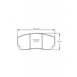 Plaquettes de frein Pagid S1269 RST1,RST2,RST4