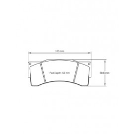 Plaquettes de frein Pagid rodées S8222 RSL1,RSL2