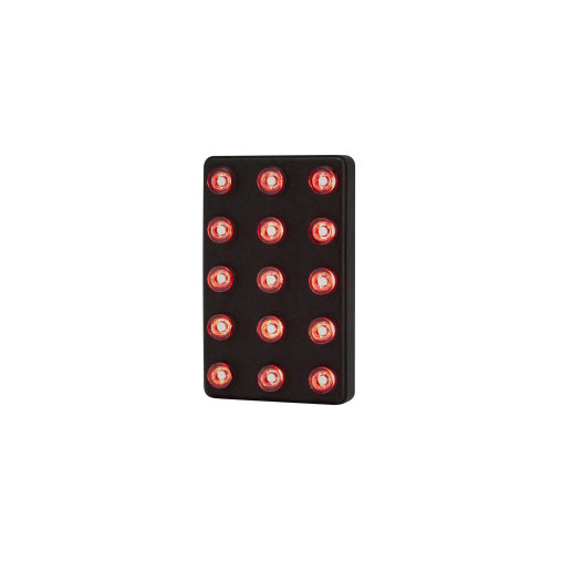 Feu de pluie à LEDS Cartek FIA 8874-2019 rectangulaire (static+4HZ)