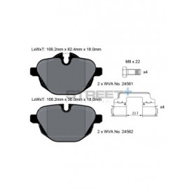 Plaquettes de frein Pagid T8079 Street+