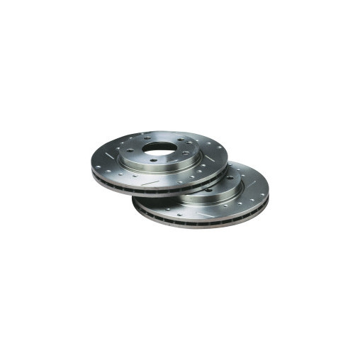 Disques de frein Bratex Groupe A Percés rainurés Peugeot 307 16S/HDi Avant 283x26mm