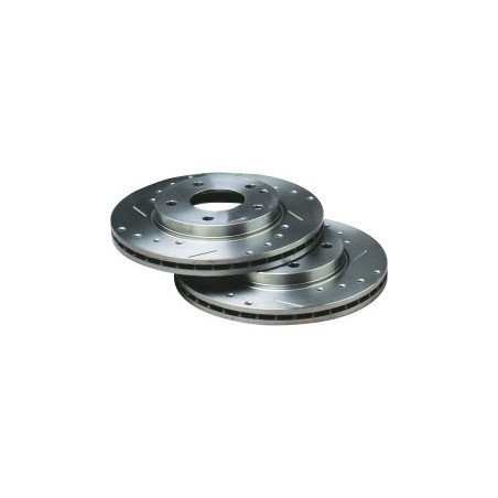 Disques de frein Bratex Groupe A Percés rainurés Peugeot 307 16S/HDi Avant 283x26mm