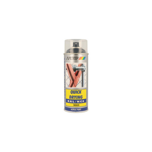 Peinture aérosol RAL 9005 MOTIP RAL 400ml