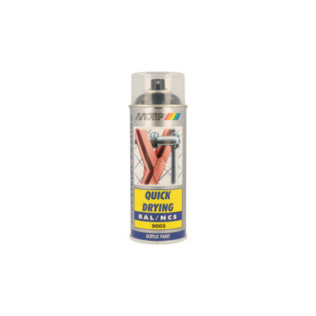 Peinture aérosol RAL 9005 MOTIP RAL 400ml