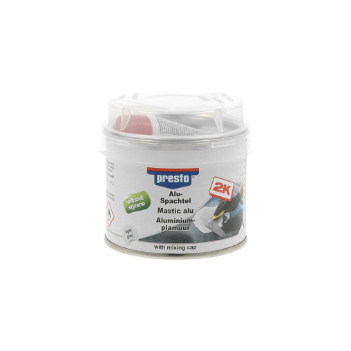 Mastic de remplissage Alu 2K sans styrène PRESTO 250g