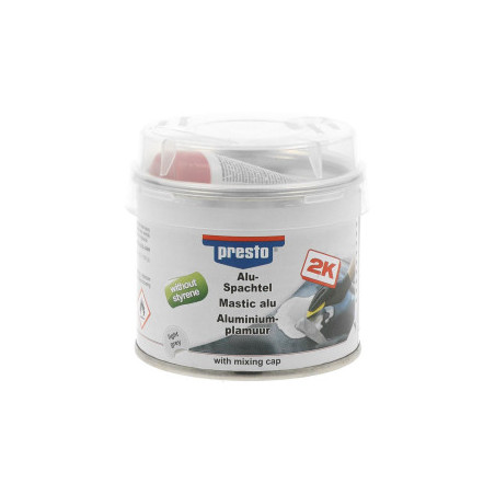 Mastic de remplissage Alu 2K sans styrène PRESTO 250g