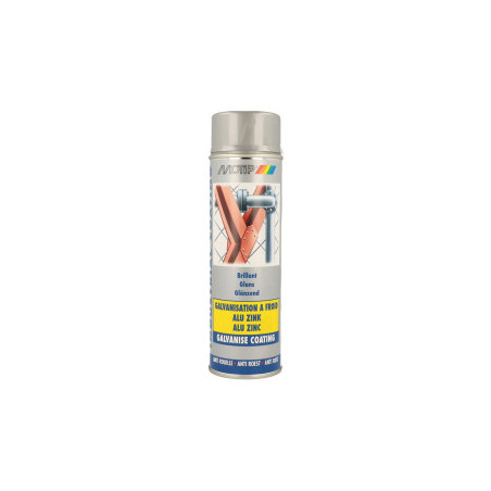 Peinture de galvanisation à froid Alu Zinc Brillant MOTIP RAL 500ml