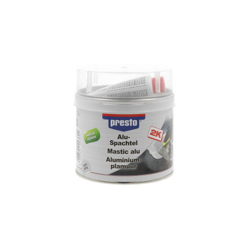 Mastic de remplissage Alu 2K sans styrène PRESTO 1kg