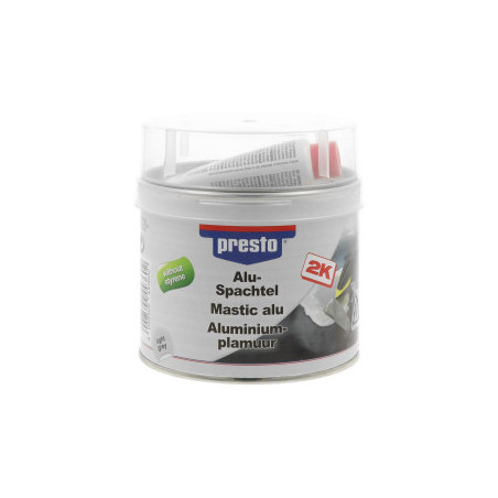 Mastic de remplissage Alu 2K sans styrène PRESTO 1kg