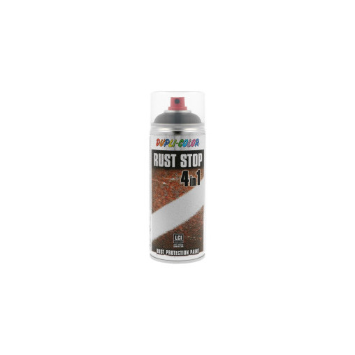 Peinture antirouille Noir Satiné 4 En 1 DUPLI Rust Stop 400ml