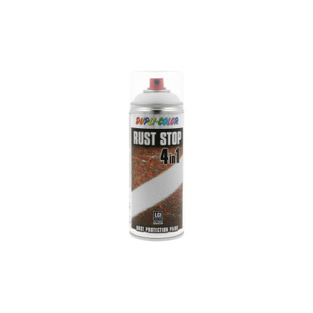 Peinture Antirouille RAL 9010 Satiné 4 en 1 DUPLI Rust Stop 400ml