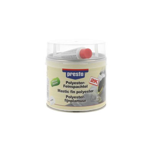 Mastic fin à base de polyester 2K sans styrène PRESTO 1kg