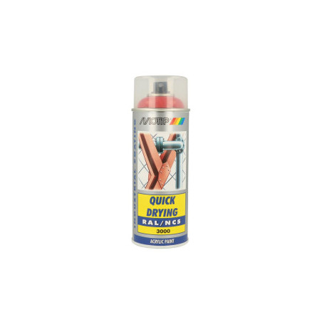 Peinture aérosol RAL 3000 MOTIP RAL 400ml