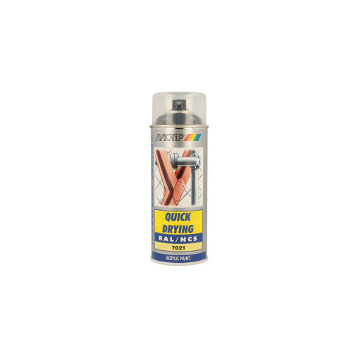 Peinture aérosol RAL 7021 MOTIP RAL 400ml