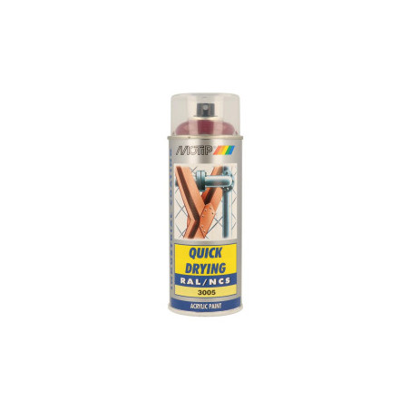 Peinture aérosol RAL 3005 MOTIP RAL 400ml