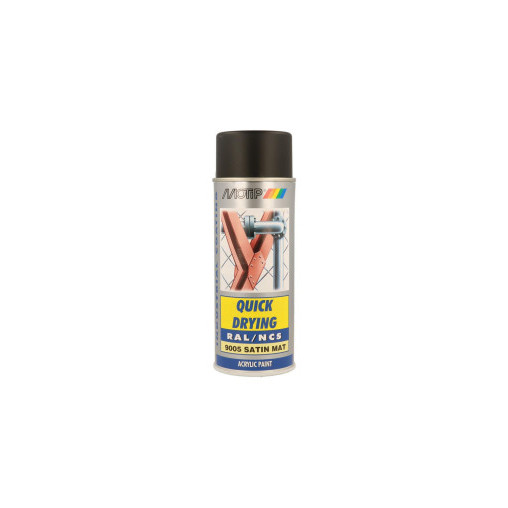 Peinture aérosol RAL 9005 MOTIP RAL 400ml