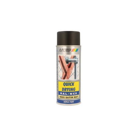 Peinture aérosol RAL 9005 MOTIP RAL 400ml