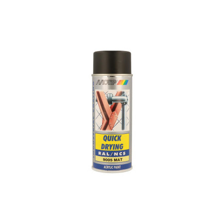 Peinture aérosol RAL 9005 MOTIP RAL 400ml