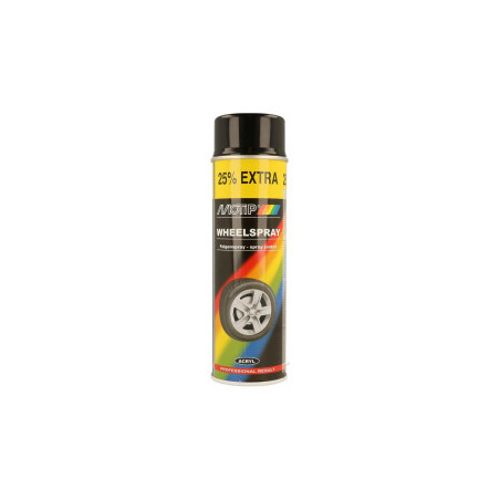 Peinture pour jantes Noir Brillant MOTIP 4000 Series 500ml