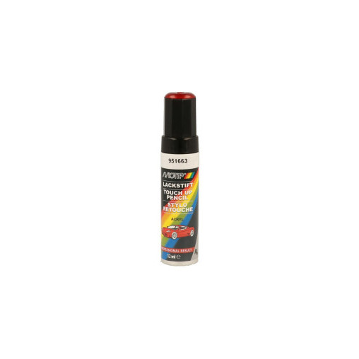 Pinceau de retouche 951663 Rouge métallisé MOTIP Touch Up 12ml