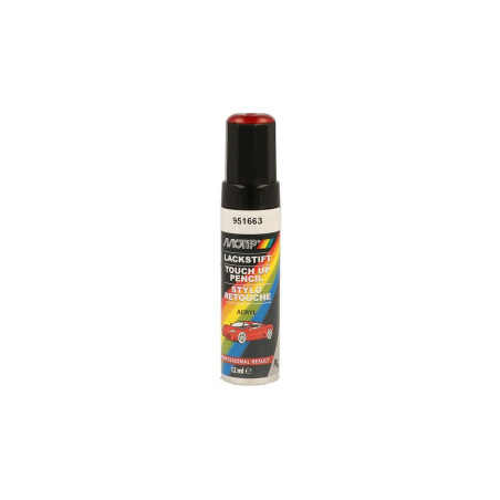 Pinceau de retouche 951663 Rouge métallisé MOTIP Touch Up 12ml