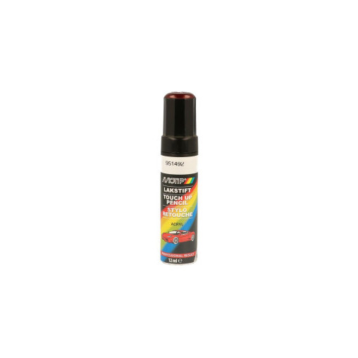 Pinceau de retouche 951492 Rouge métallisé MOTIP Touch Up 12ml