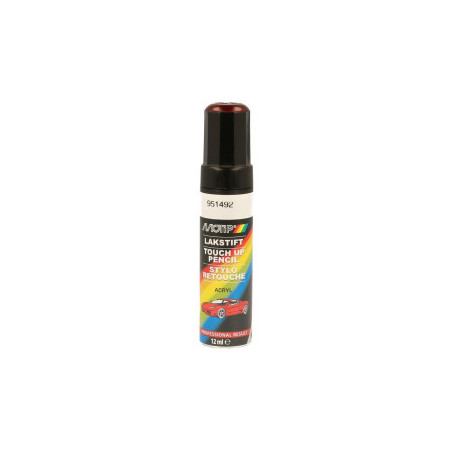 Pinceau de retouche 951492 Rouge métallisé MOTIP Touch Up 12ml