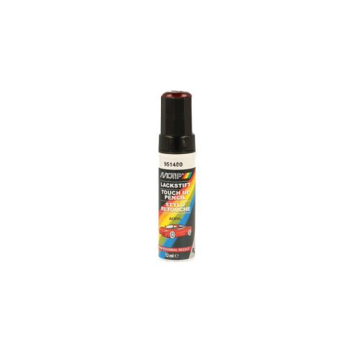 Pinceau de retouche 951480 Rouge métallisé MOTIP Touch Up 12ml