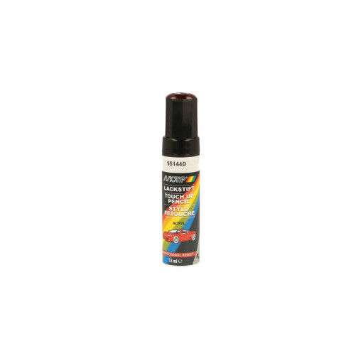 Pinceau de retouche 951440 Rouge métallisé MOTIP Touch Up 12ml