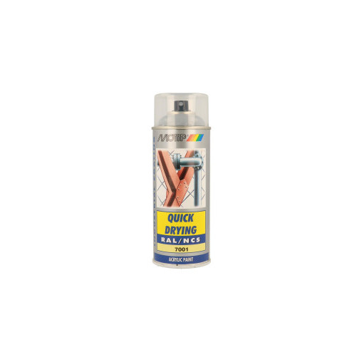 Peinture aérosol RAL 7001 MOTIP RAL 400ml