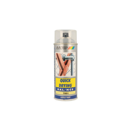 Peinture aérosol RAL 7001 MOTIP RAL 400ml