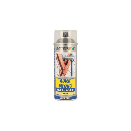 Peinture aérosol RAL 7011 MOTIP RAL 400ml