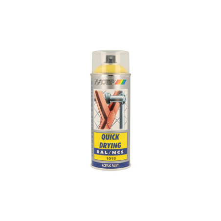 Peinture aérosol RAL 1018 MOTIP RAL 400ml