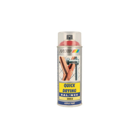 Peinture aérosol RAL 3002 MOTIP RAL 400ml