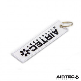 AIRTEC Motorsport Luggage Tag Key Ring - White