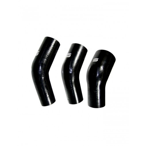 Coude Réducteur Silicone Silicon Hoses 76-63mm 45° Noir