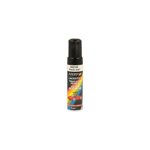 Pinceau de retouche 900106 Laque Noire Mat MOTIP Touch Up 12ml