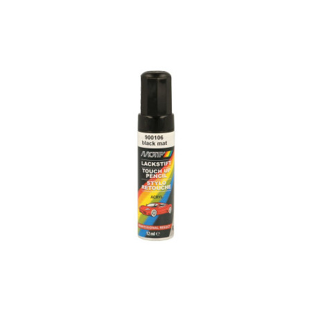 Pinceau de retouche 900106 Laque Noire Mat MOTIP Touch Up 12ml