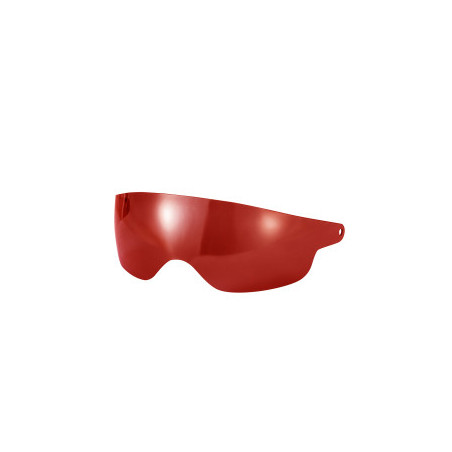 Visière courte Sparco pour casque jet Prime (RJ) rouge iridium